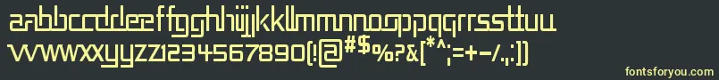REPUCN   Font – Yellow Fonts on Black Background