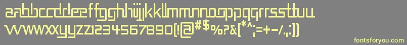 REPUCN   Font – Yellow Fonts on Gray Background