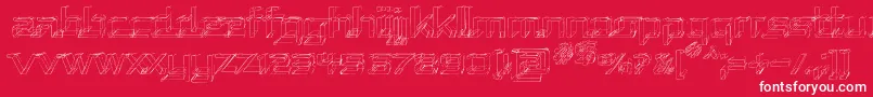 REPUSK   Font – White Fonts on Red Background