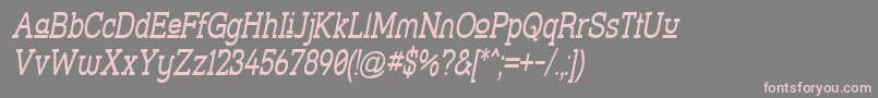 Strsluni Font – Pink Fonts on Gray Background