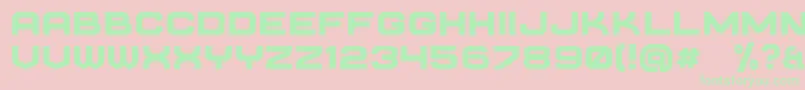 requesta bold Font – Green Fonts on Pink Background