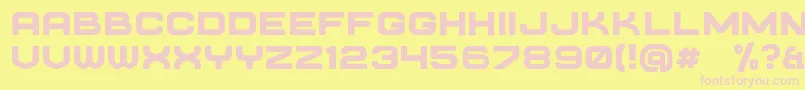 requesta bold Font – Pink Fonts on Yellow Background