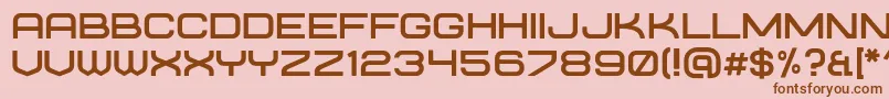 requesta regular Font – Brown Fonts on Pink Background