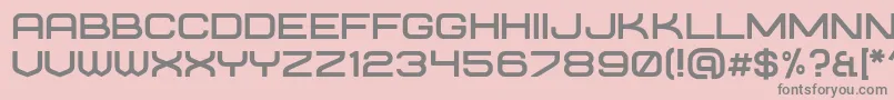 requesta regular Font – Gray Fonts on Pink Background