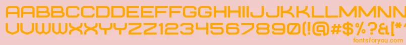 requesta regular Font – Orange Fonts on Pink Background