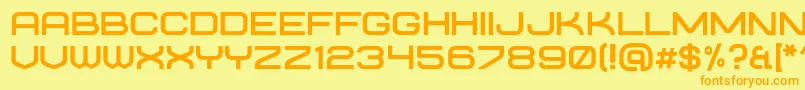 Шрифт requesta regular – оранжевые шрифты на жёлтом фоне