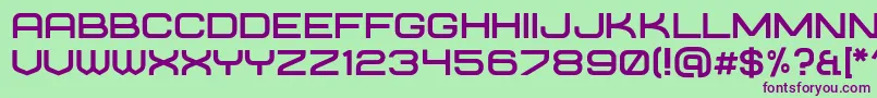 requesta regular Font – Purple Fonts on Green Background