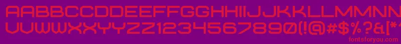 requesta regular Font – Red Fonts on Purple Background