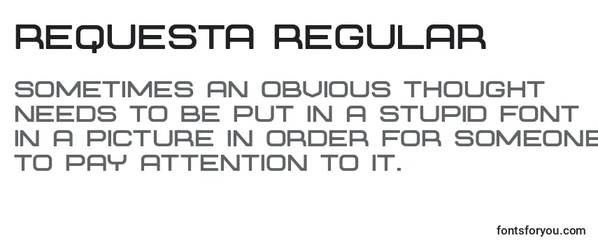 Review of the Requesta regular Font