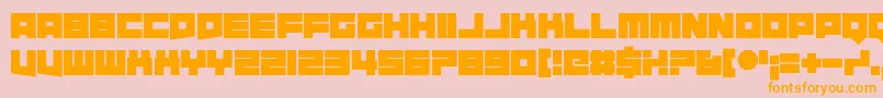 Requires Moonshine Font – Orange Fonts on Pink Background