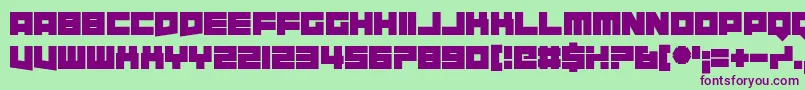 Requires Moonshine Font – Purple Fonts on Green Background