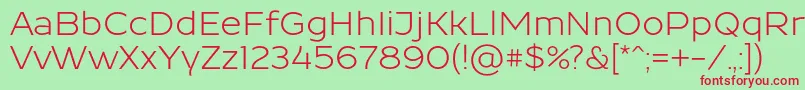 Resamitz 0048 Font – Red Fonts on Green Background