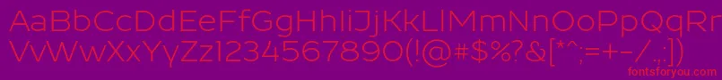 Resamitz 0048 Font – Red Fonts on Purple Background