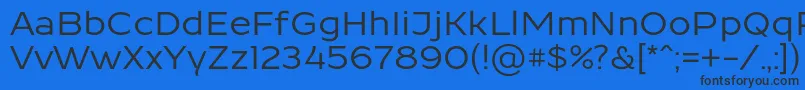 ResamitzBold 0048 Font – Black Fonts on Blue Background