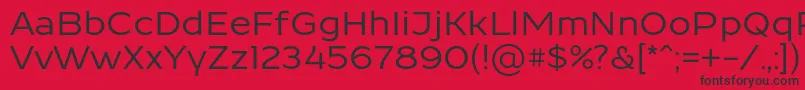 ResamitzBold 0048 Font – Black Fonts on Red Background