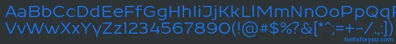 ResamitzBold 0048 Font – Blue Fonts on Black Background