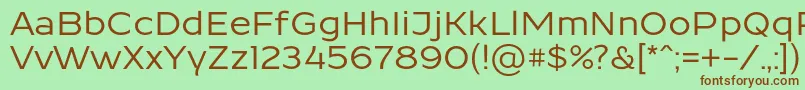ResamitzBold 0048 Font – Brown Fonts on Green Background