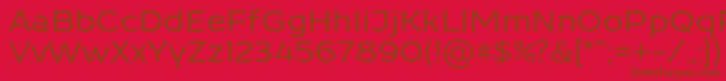 ResamitzBold 0048 Font – Brown Fonts on Red Background