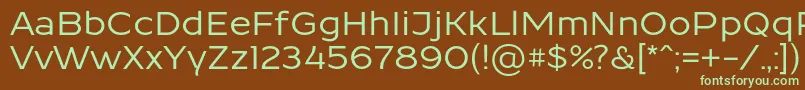 ResamitzBold 0048 Font – Green Fonts on Brown Background
