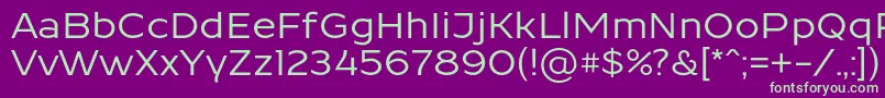 ResamitzBold 0048-fontti – vihreät fontit violetilla taustalla