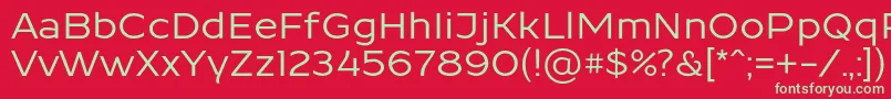 ResamitzBold 0048 Font – Green Fonts on Red Background