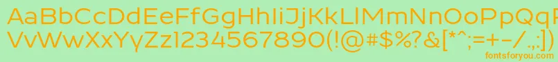 ResamitzBold 0048 Font – Orange Fonts on Green Background