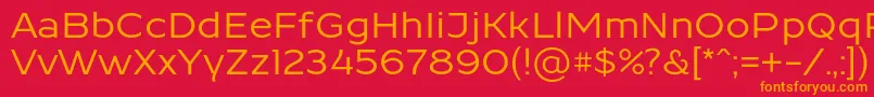 ResamitzBold 0048 Font – Orange Fonts on Red Background