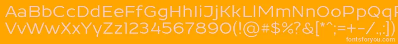 ResamitzBold 0048 Font – Pink Fonts on Orange Background