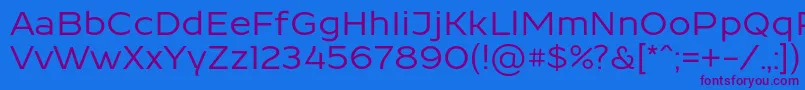 ResamitzBold 0048 Font – Purple Fonts on Blue Background