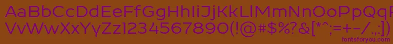 ResamitzBold 0048 Font – Purple Fonts on Brown Background