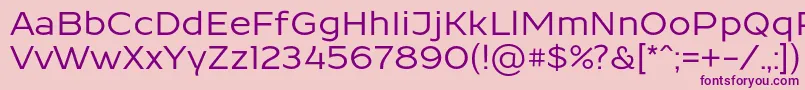 ResamitzBold 0048 Font – Purple Fonts on Pink Background