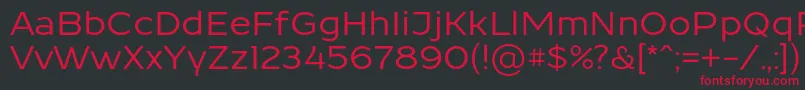 フォントResamitzBold 0048 – 黒い背景に赤い文字