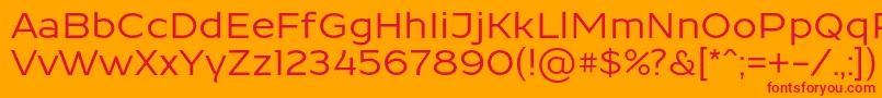 ResamitzBold 0048 Font – Red Fonts on Orange Background