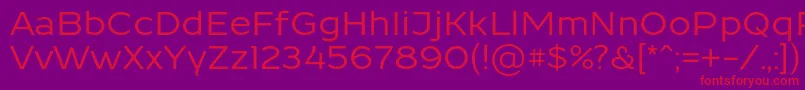 ResamitzBold 0048 Font – Red Fonts on Purple Background