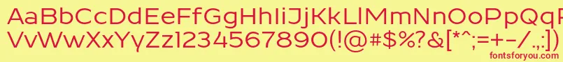 ResamitzBold 0048 Font – Red Fonts on Yellow Background