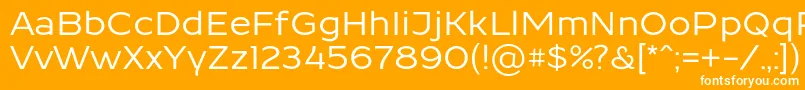 Шрифт ResamitzBold 0048 – белые шрифты на оранжевом фоне