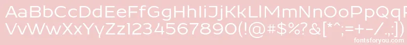 ResamitzBold 0048 Font – White Fonts on Pink Background