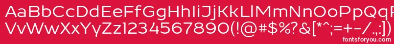 ResamitzBold 0048 Font – White Fonts on Red Background