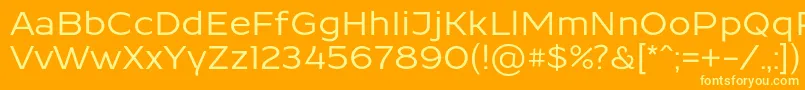Шрифт ResamitzBold 0048 – жёлтые шрифты на оранжевом фоне
