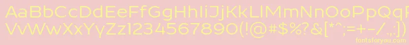 ResamitzBold 0048 Font – Yellow Fonts on Pink Background