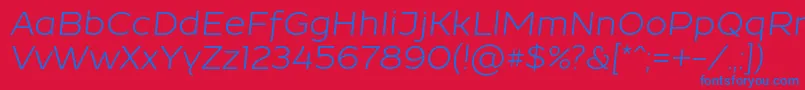 fuente ResamitzItalic 0048 – Fuentes Azules Sobre Fondo Rojo