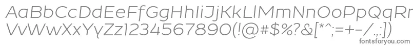 ResamitzItalic 0048 Font – Gray Fonts on White Background