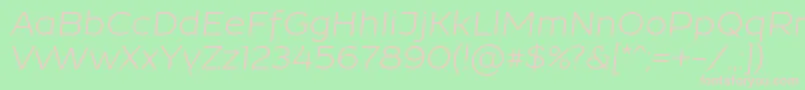 ResamitzItalic 0048 Font – Pink Fonts on Green Background