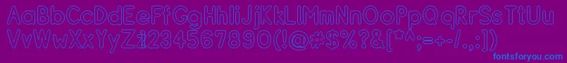 RESIBO   Font – Blue Fonts on Purple Background