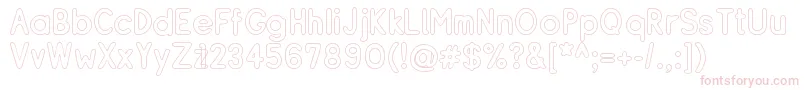 RESIBO   Font – Pink Fonts on White Background