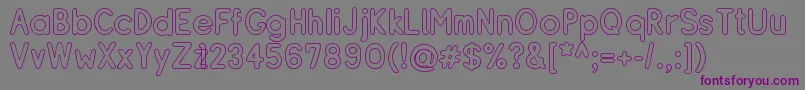 RESIBO   Font – Purple Fonts on Gray Background