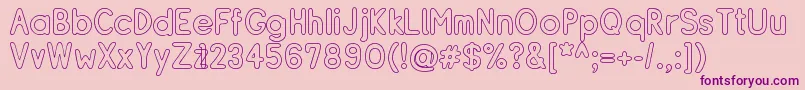 RESIBO   Font – Purple Fonts on Pink Background