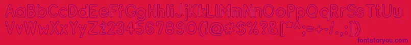 RESIBO   Font – Purple Fonts on Red Background