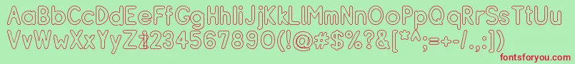 RESIBO   Font – Red Fonts on Green Background