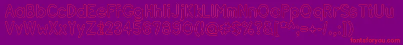 RESIBO   Font – Red Fonts on Purple Background